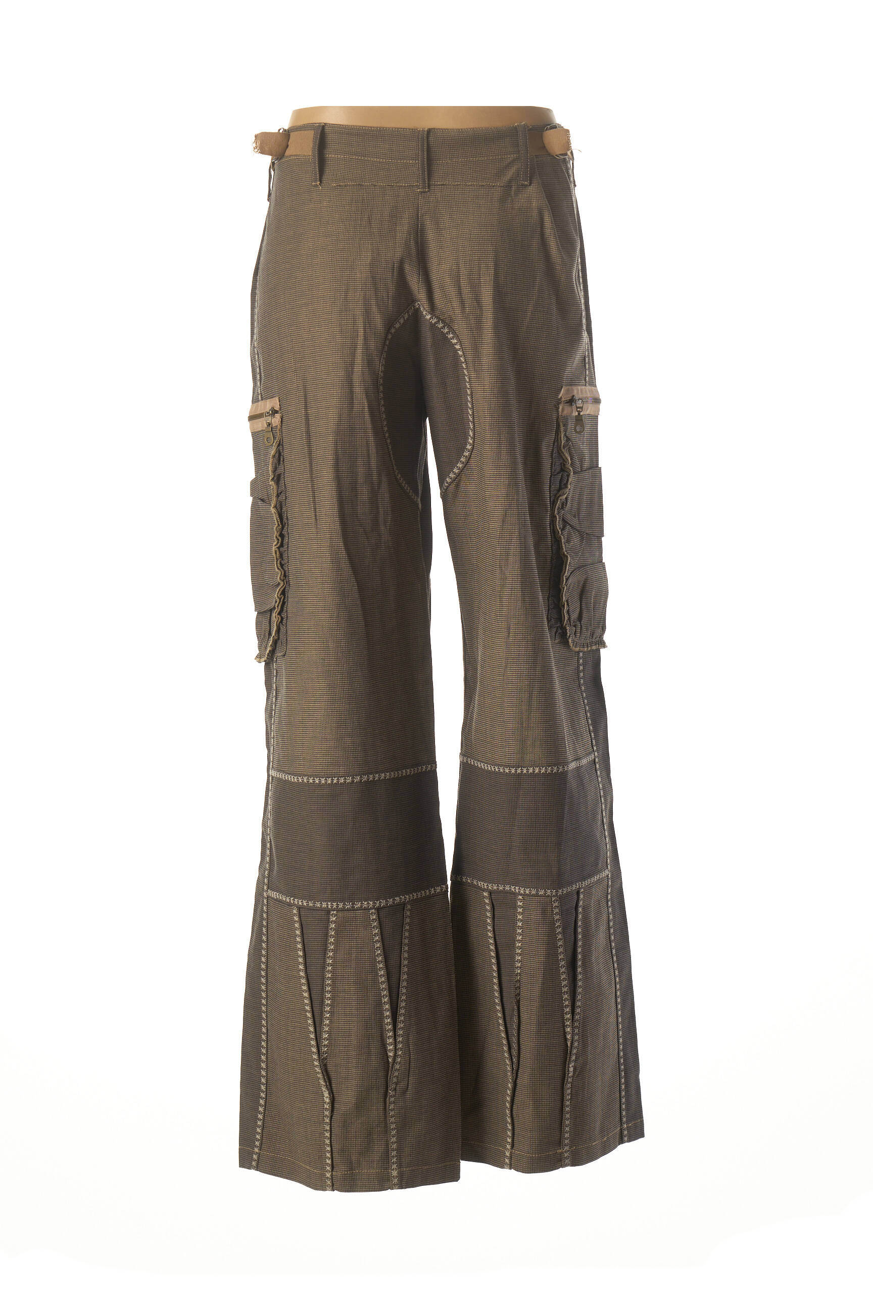 Platus kelnes normala dydis normala dydis rudas TRICOT CHIC moteris