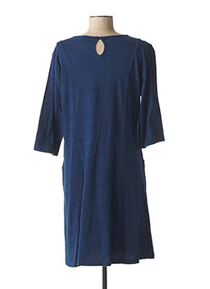 Pusilgių suknelė 3/4 rankovės 3/4 rankovės mėlyna L'ATELIER D'ANNA moteris