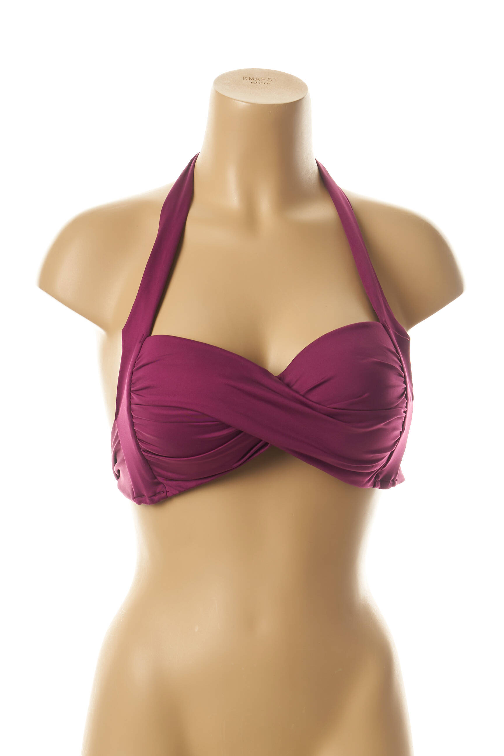 Maudymosi viršūnė užsegimas su raišteliais push-up liemenėlė su aukštu palaikymu violetinis SEAFOLLY moteris