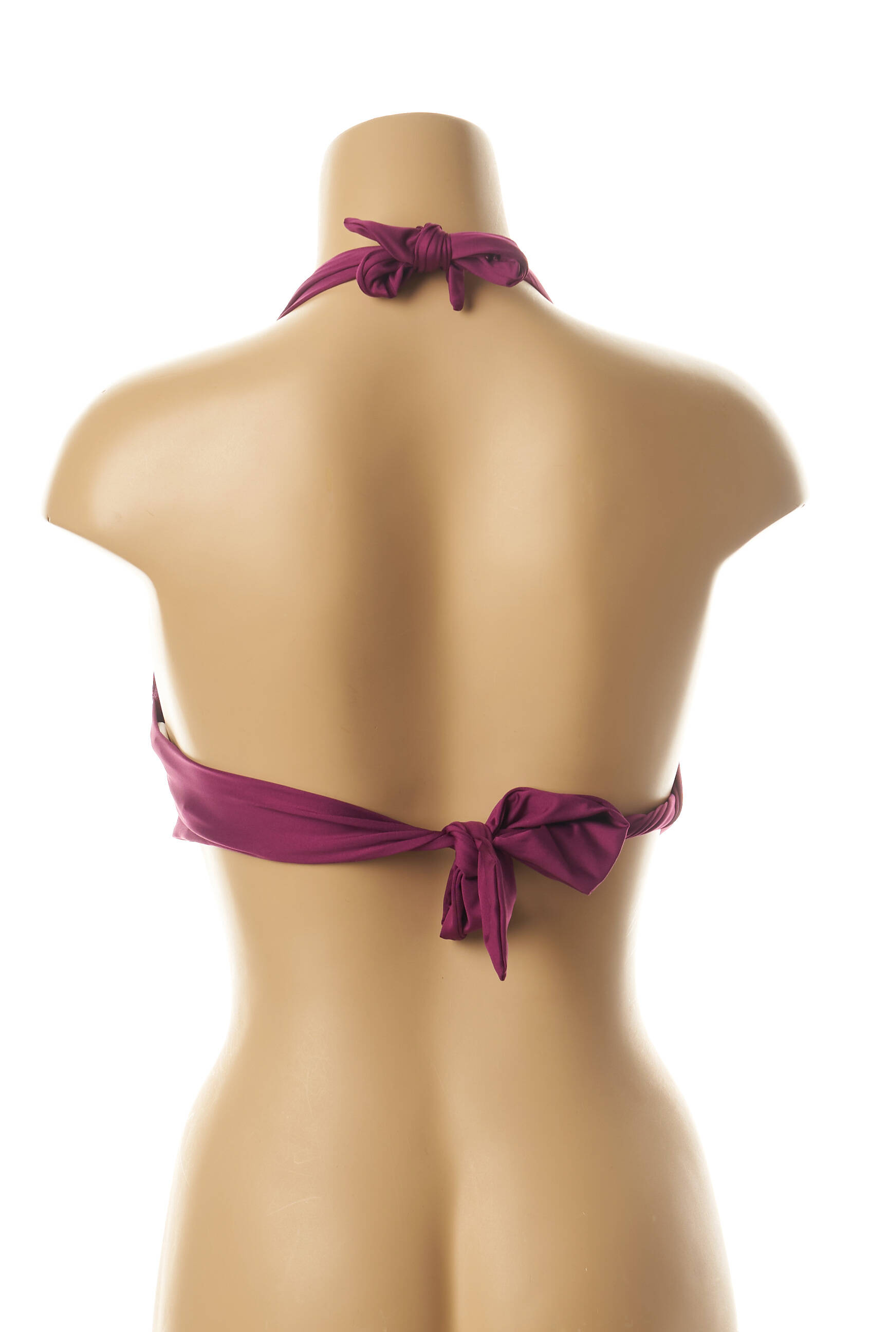 Maudymosi viršūnė užsegimas su raišteliais push-up liemenėlė su aukštu palaikymu violetinis SEAFOLLY moteris