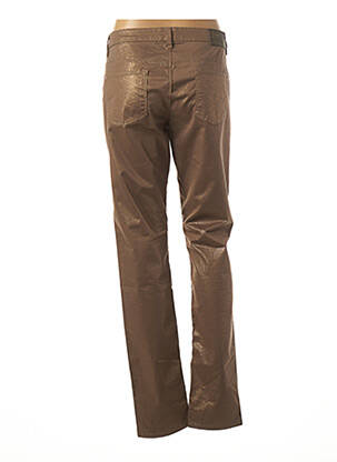 Pantalon tiesi kirpimas normala dydis rudas CKS moteris