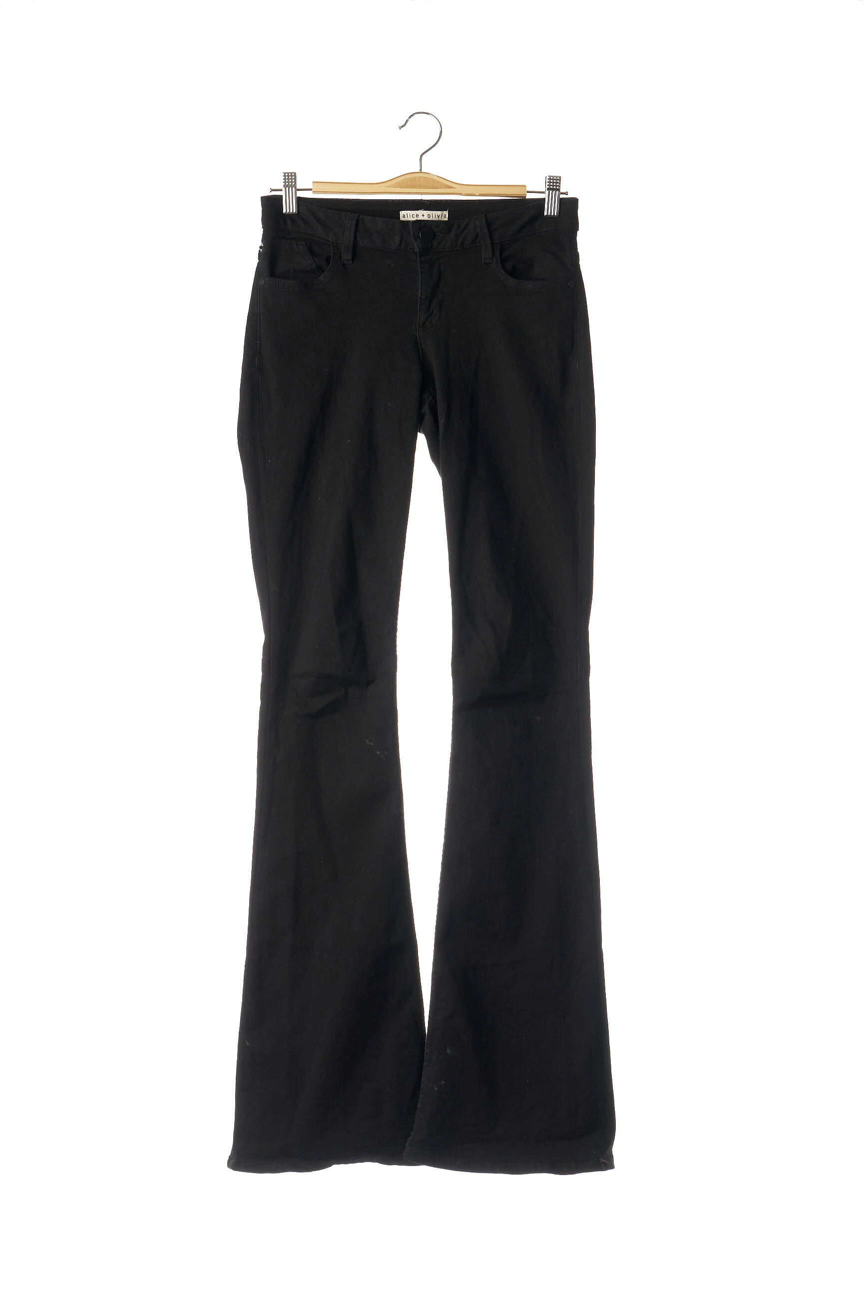 Bootcut džinsai denimo pasirinkimas normala dydis juodas ALICE + OLIVIA moteris