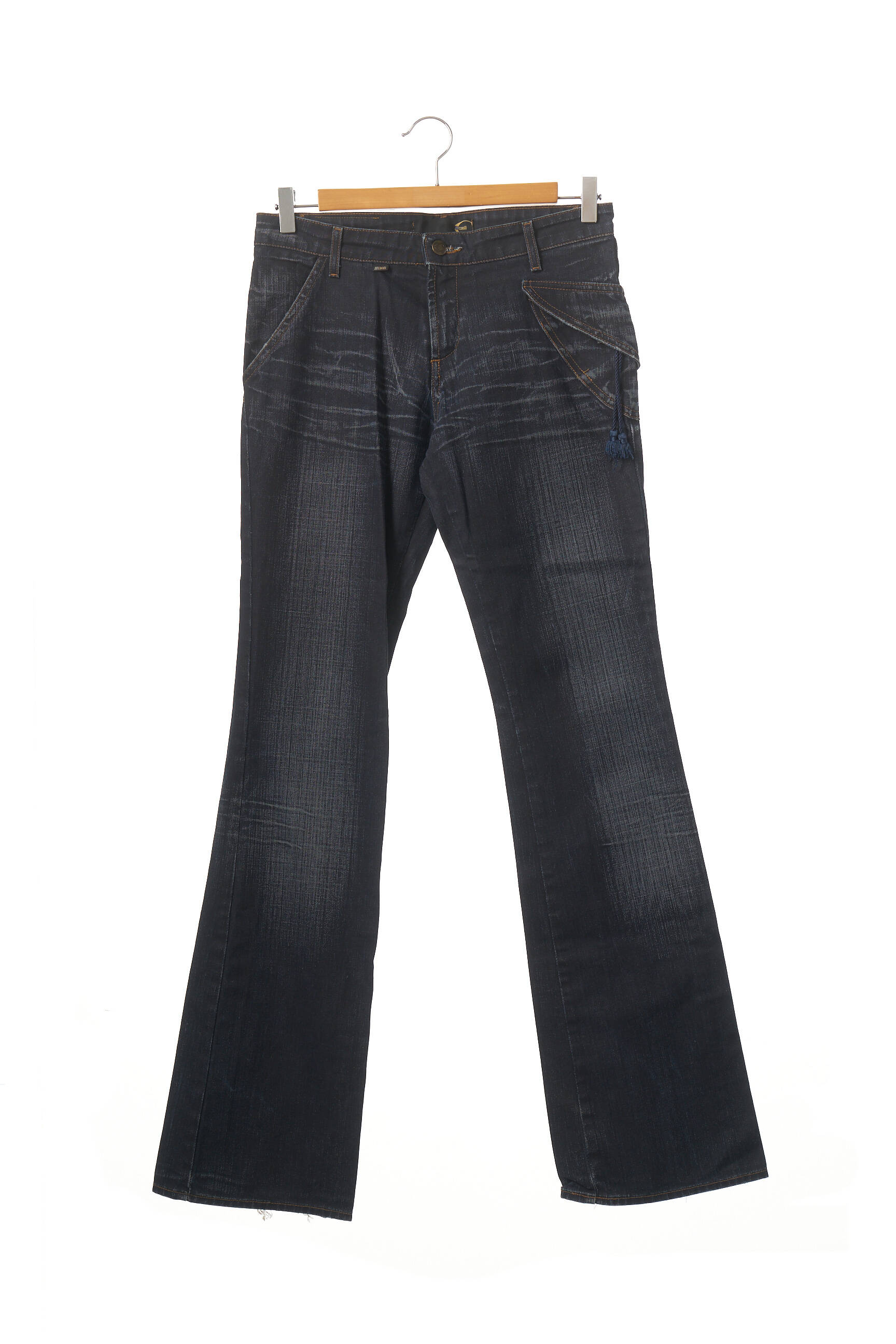 Bootcut džinsai denimo pasirinkimas maža dydžio mėlyna JUST CAVALLI moteris