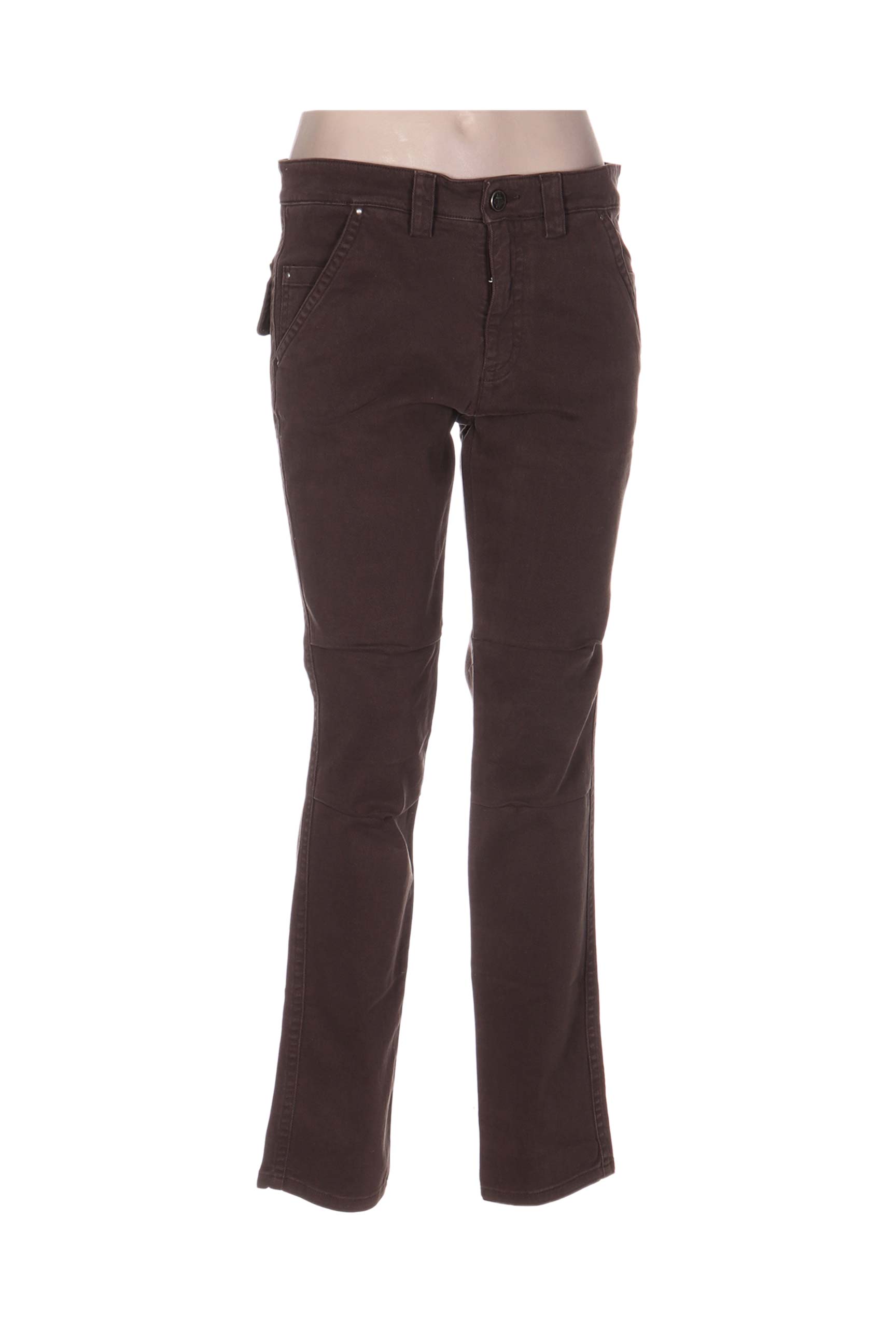Tiesios kirpimo džinsai denimo pasirinkimas normala dydis rudas MY PANTS moteris