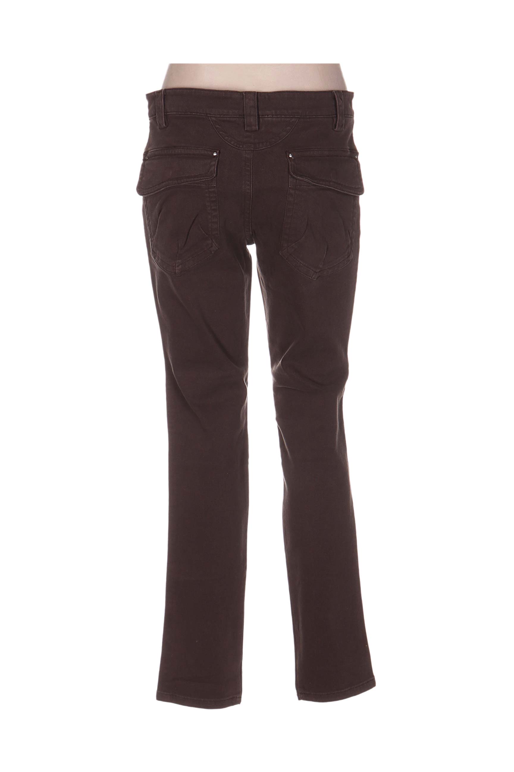 Tiesios kirpimo džinsai denimo pasirinkimas normala dydis rudas MY PANTS moteris