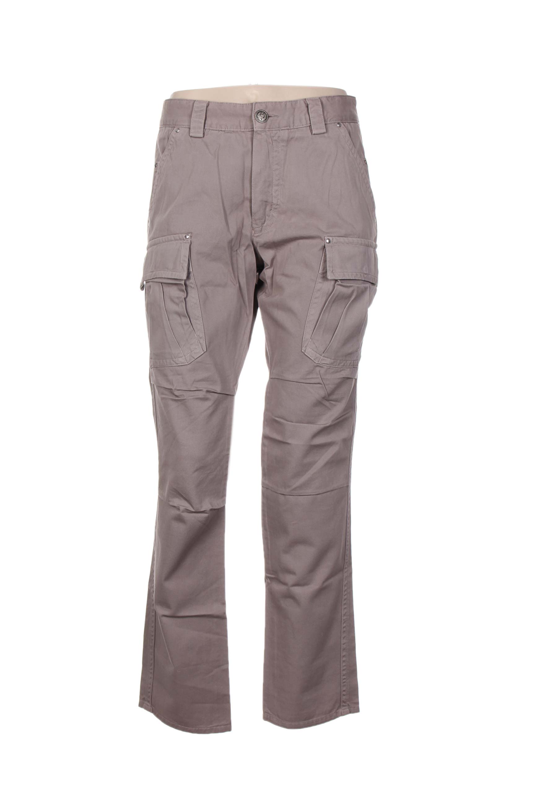 Tiesi kelnė uždarymas su užtrauktuku po mygtuku uždengimu normala dydis rudas MY PANTS moteris