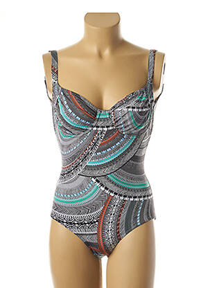 Vienos dalies maudymosi kostiumas fantazijos raštas juodas ROSE POMME moteris