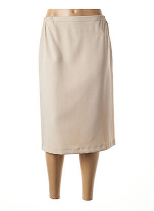 Pusilgis sijonas tiesi kirpimas bežinis FRANCE RIVOIRE moteris