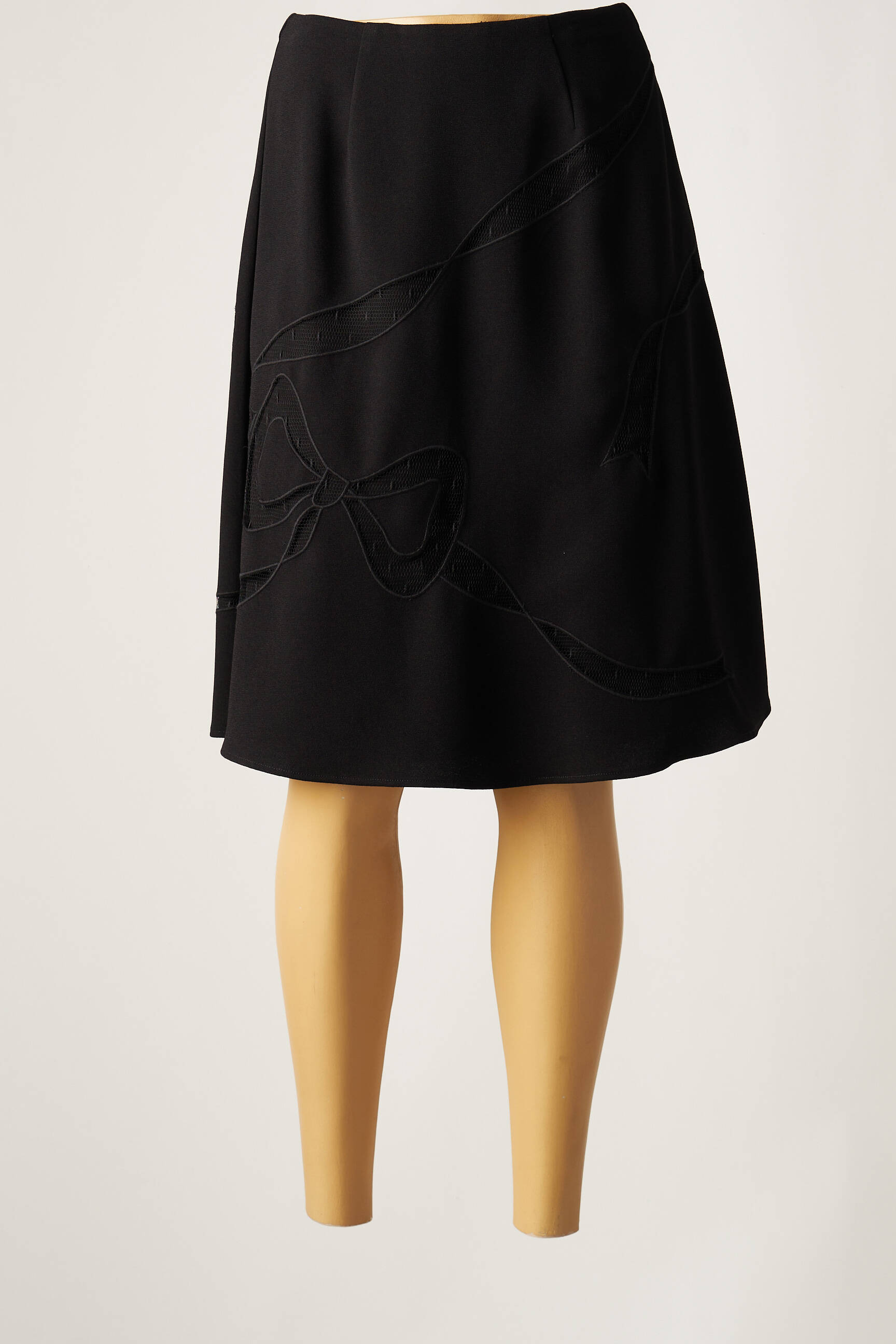 Pusilgis sijonas juodas RED VALENTINO moteris