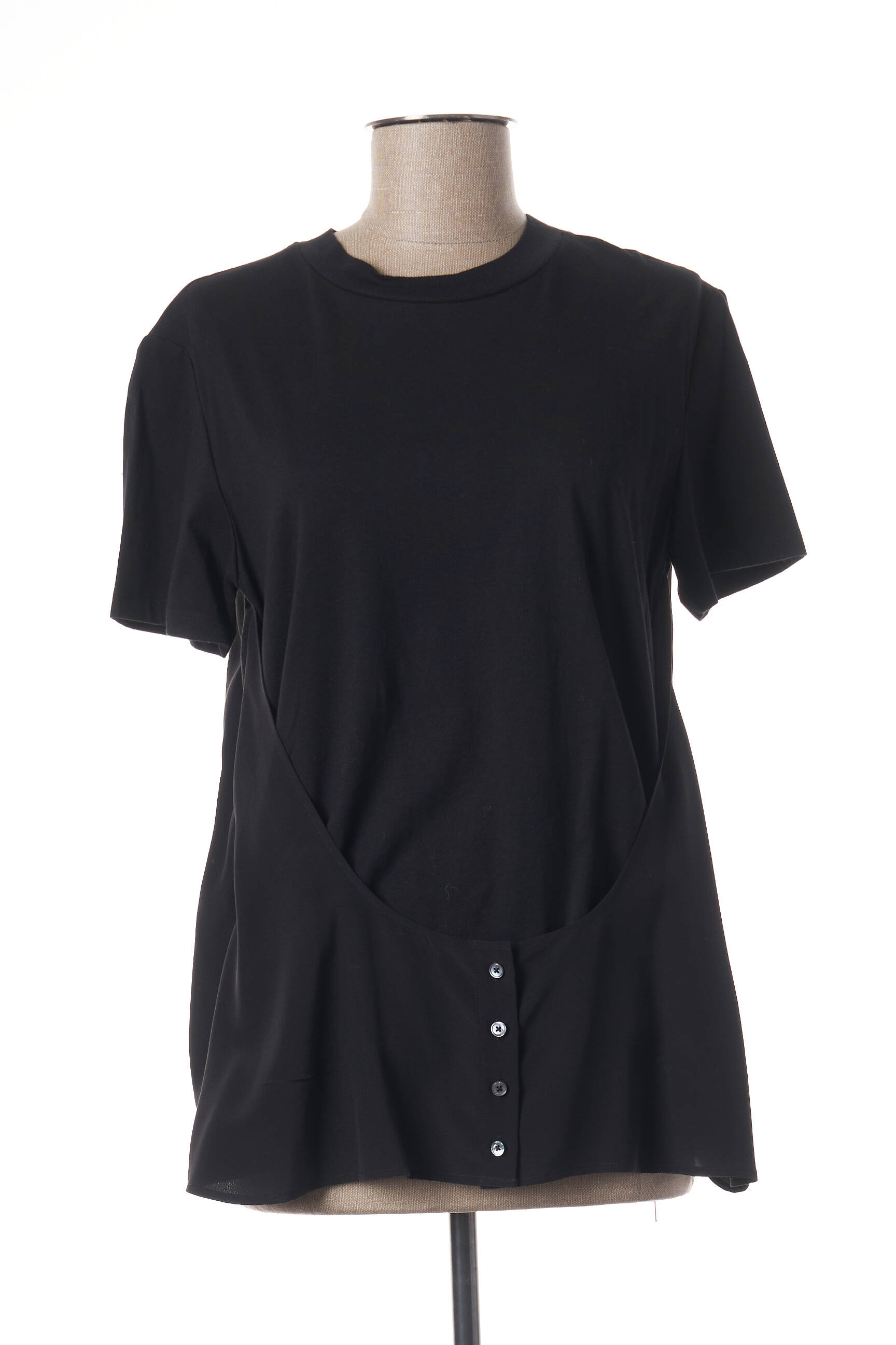 T-marškinys juodas ALEXANDER WANG moteris