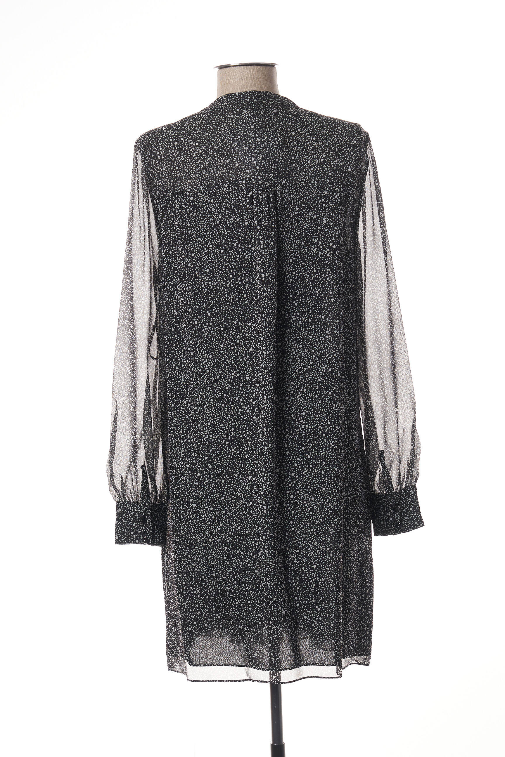 Pusilgių suknelė juodas DIANE VON FURSTENBERG moteris