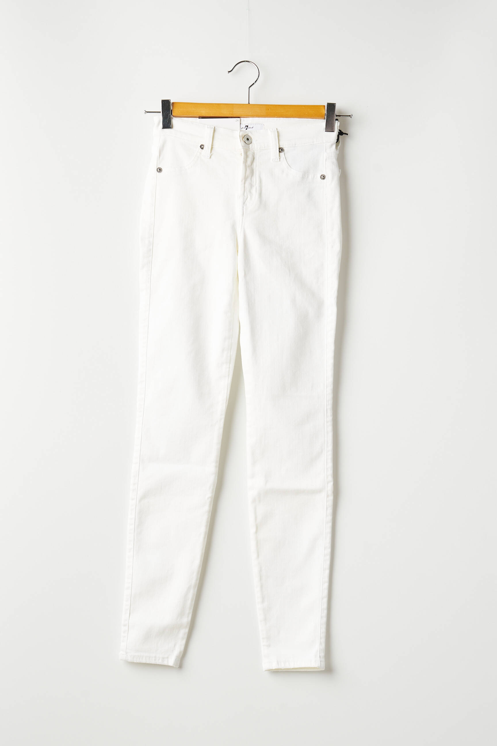 Lieknos kelnės baltas 7 FOR ALL MANKIND moteris