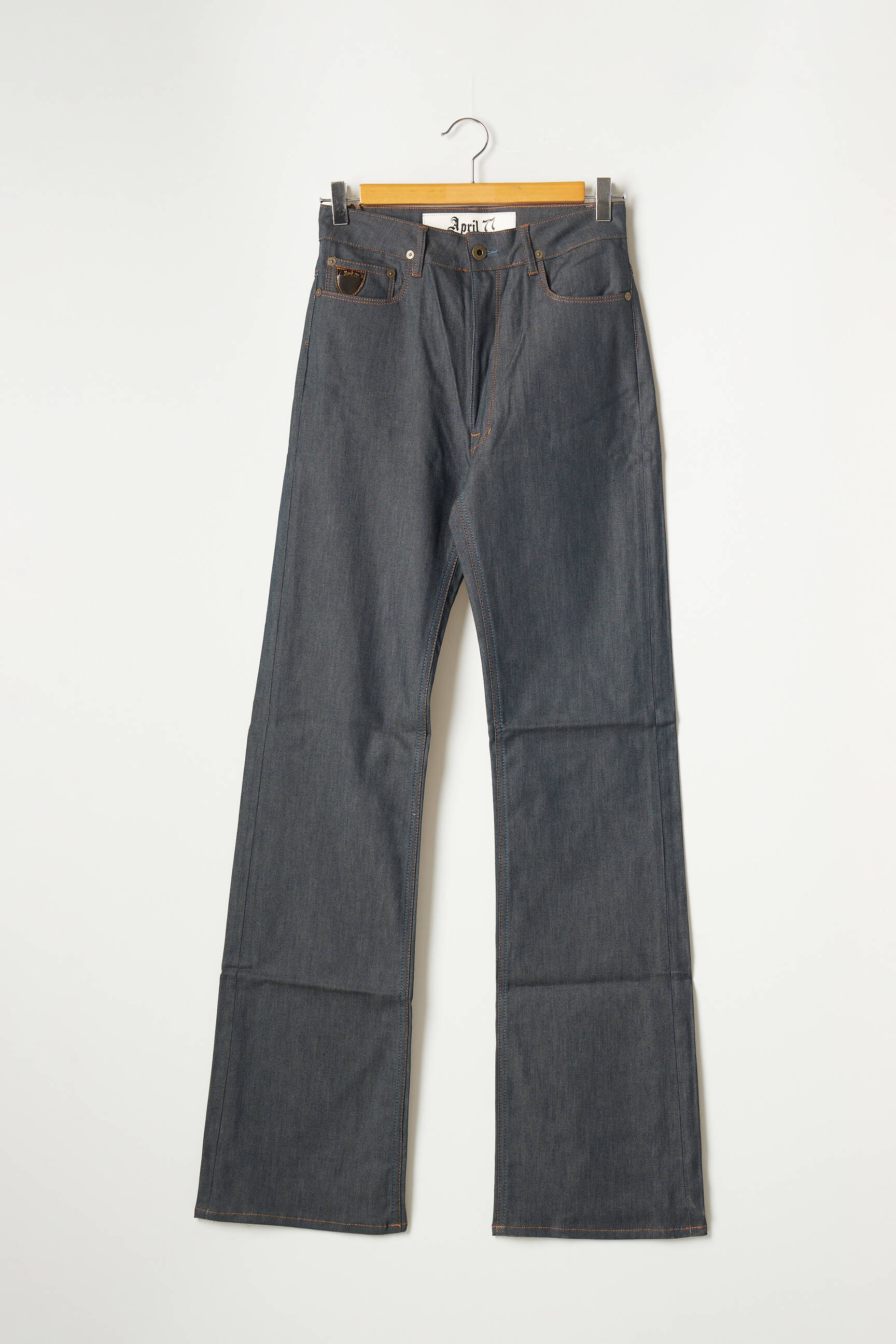 Bootcut džinsai denimo pasirinkimas aukšta talija mėlyna APRIL 77 moteris