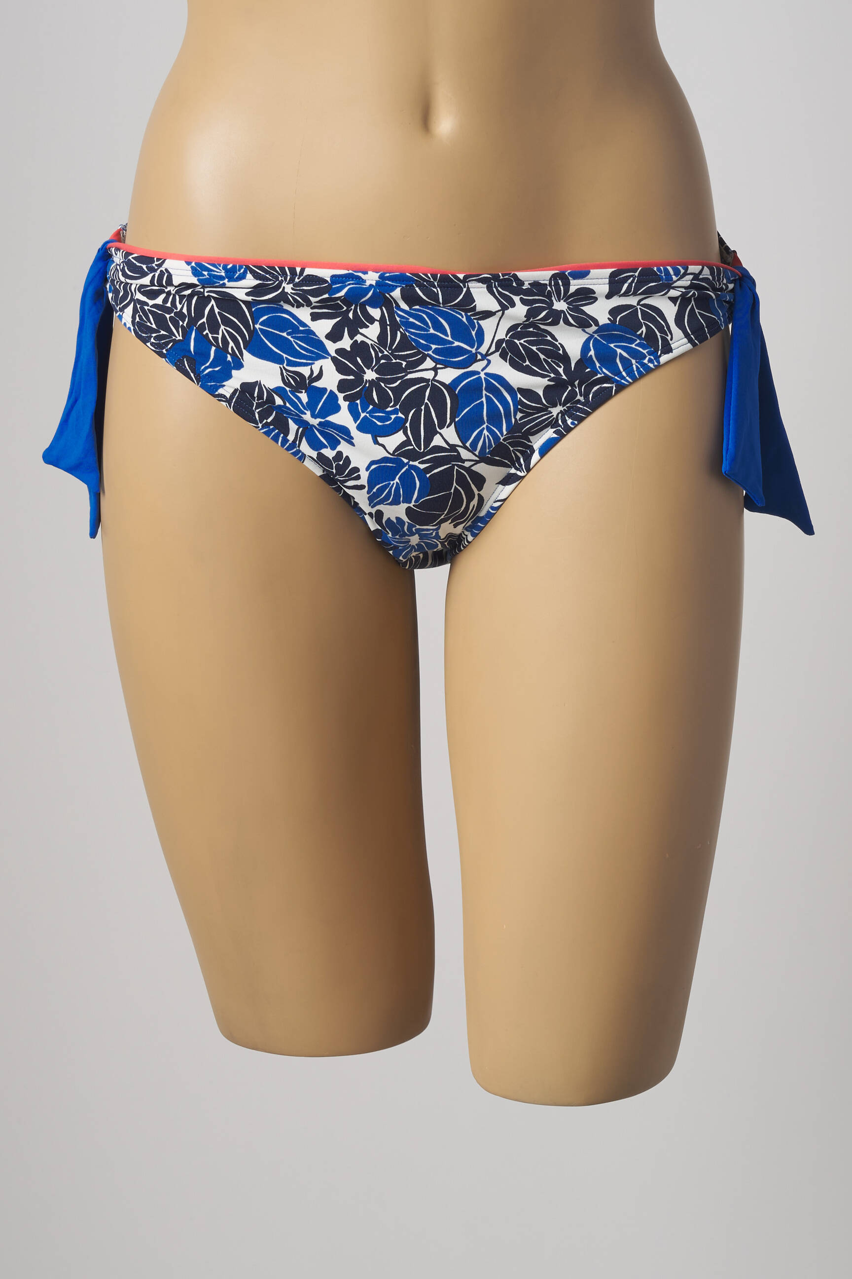 Maudymosi kelnaitės gėlių raštas bikini mėlyna VARIANCE moteris