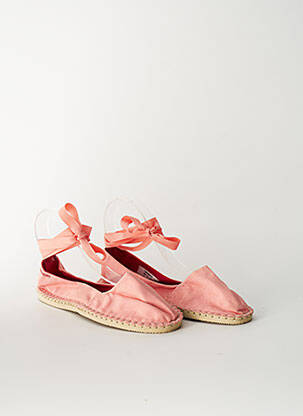 Espadrilės šnervių uždarymas plokščias kulnas iki 3 cm rožinė HAVANA moteris