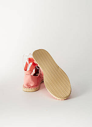 Espadrilės šnervių uždarymas plokščias kulnas iki 3 cm rožinė HAVANA moteris