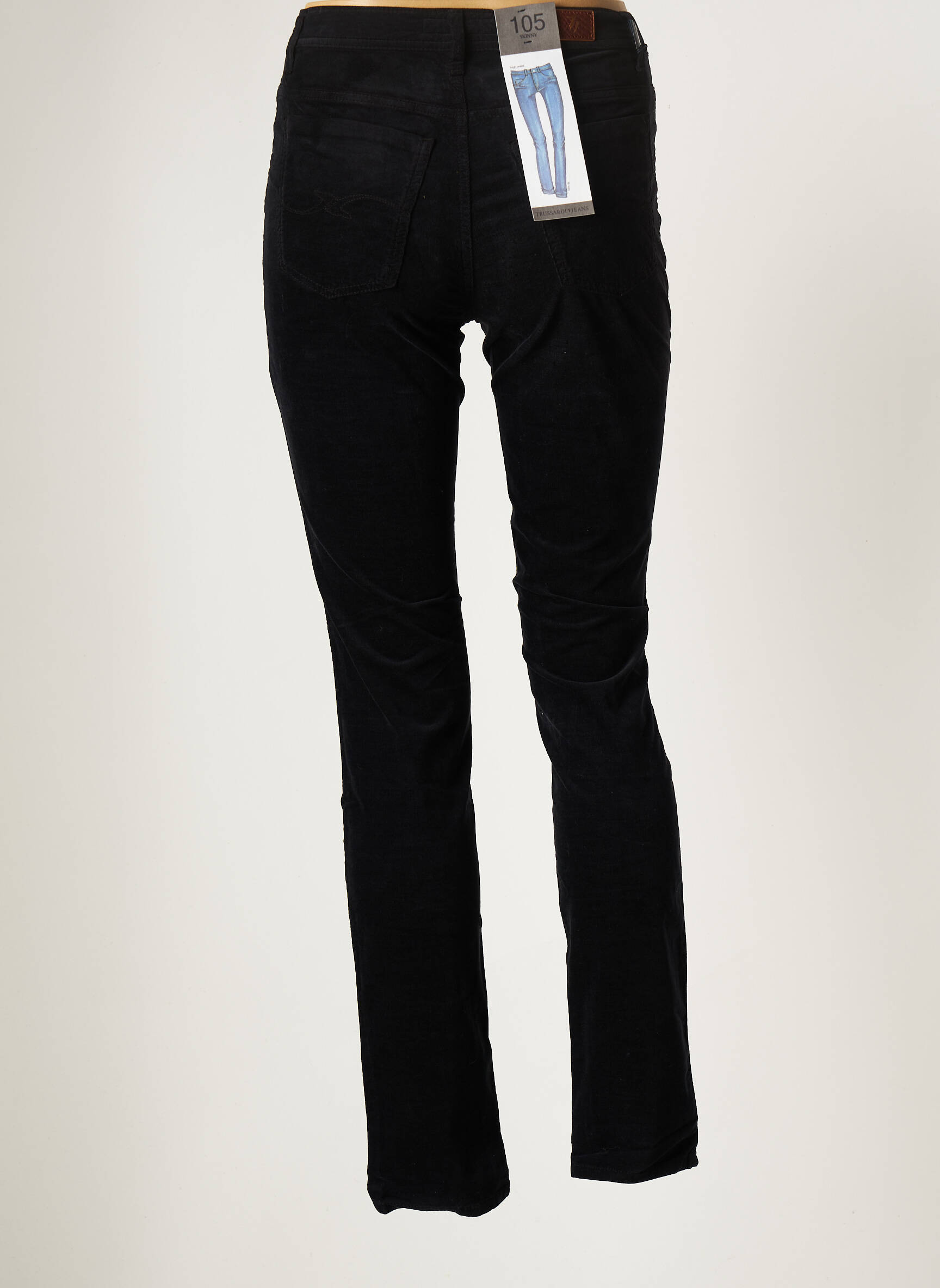 Lieknos kelnės lieknas normala dydis juodas TRUSSARDI JEANS moteris