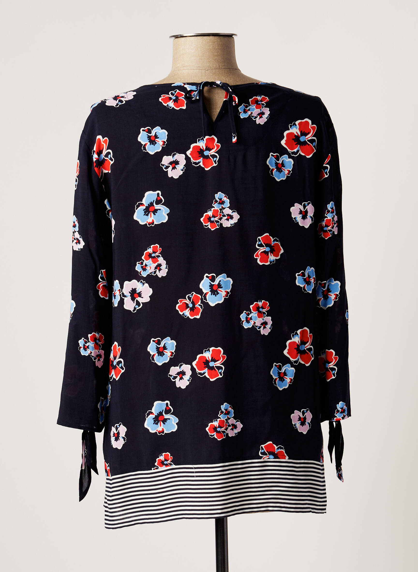 Bluzonai gėlių raštas 3/4 rankovės mėlyna GERRY WEBER moteris