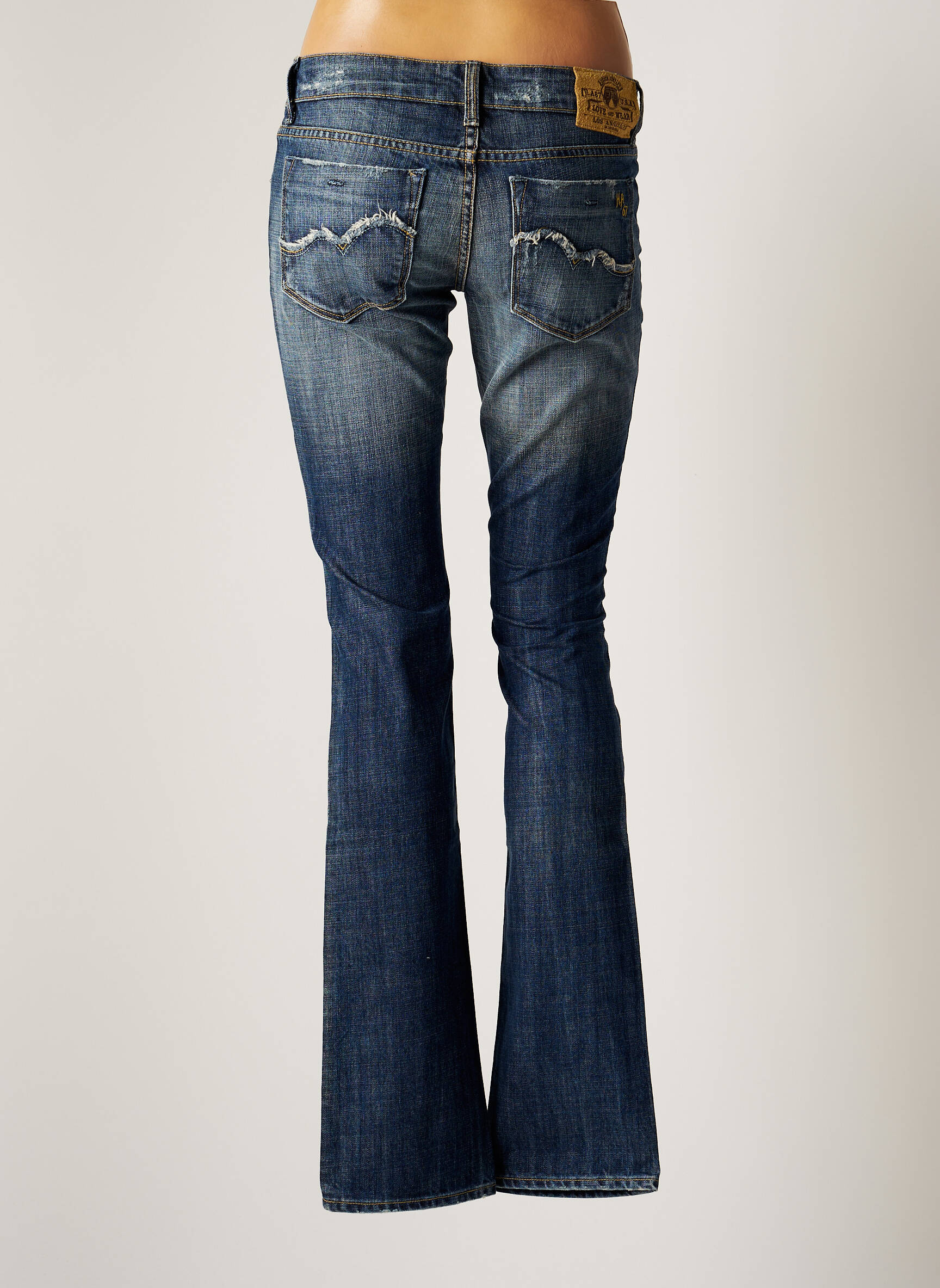 Bootcut džinsai mėlyna HA-67 moteris