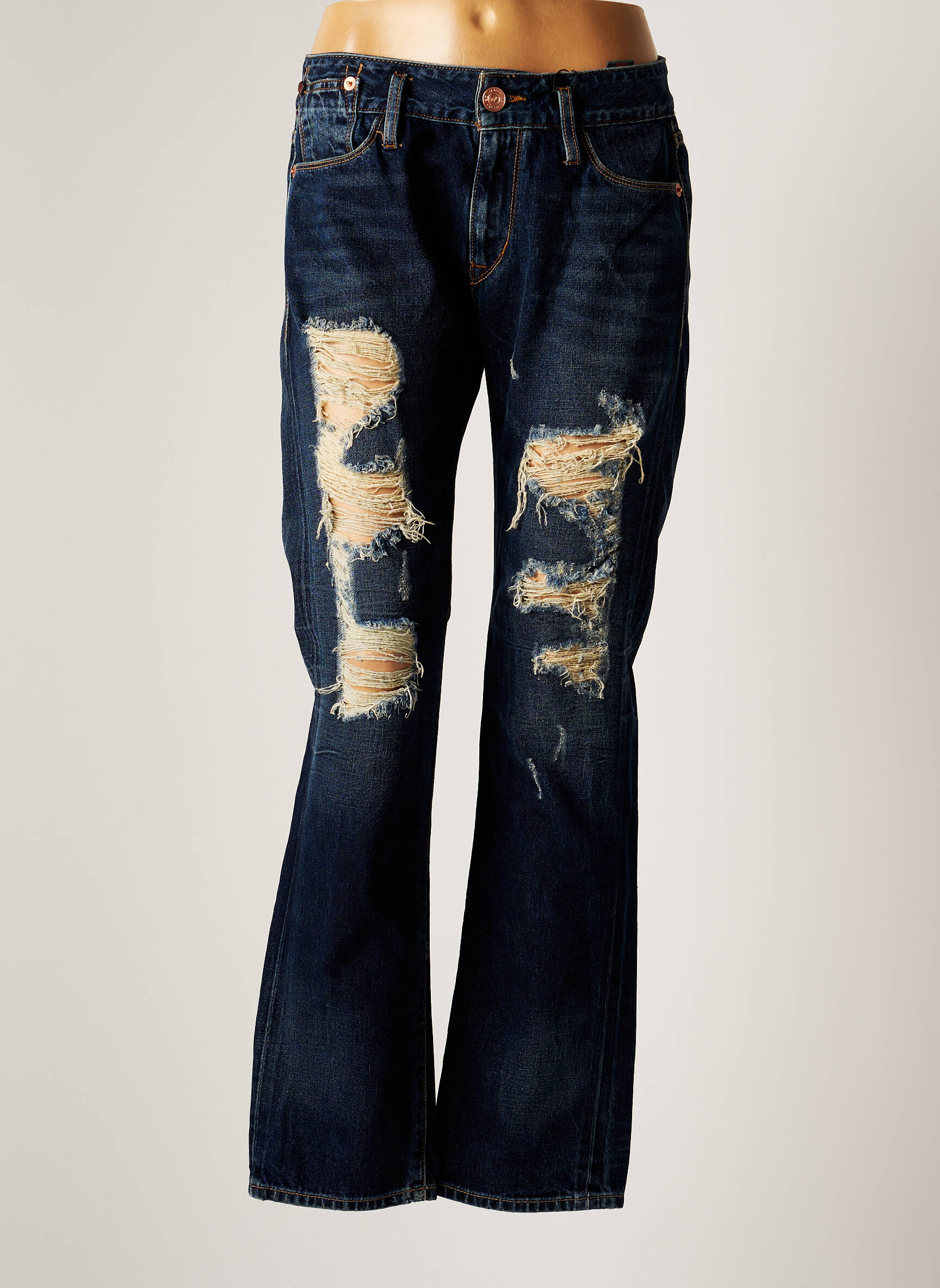 Tiesios kirpimo džinsai mėlyna ED HARDY moteris