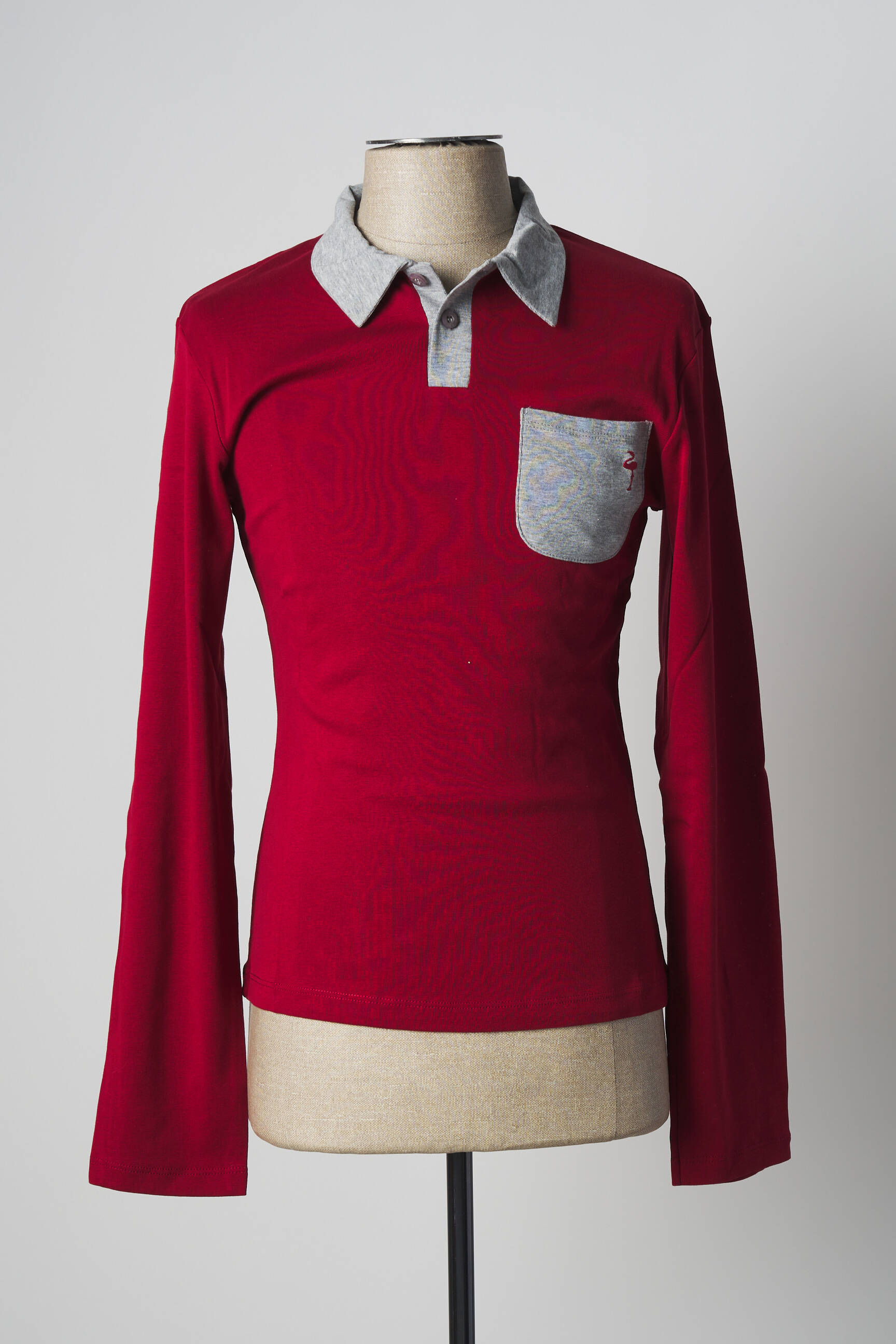 Polo ilgos rankovės ilgos rankovės raudona KATZ OUTFITTER vyras