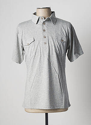 Polo jersey audinys trumpas rankovės pilka KATZ OUTFITTER vyras