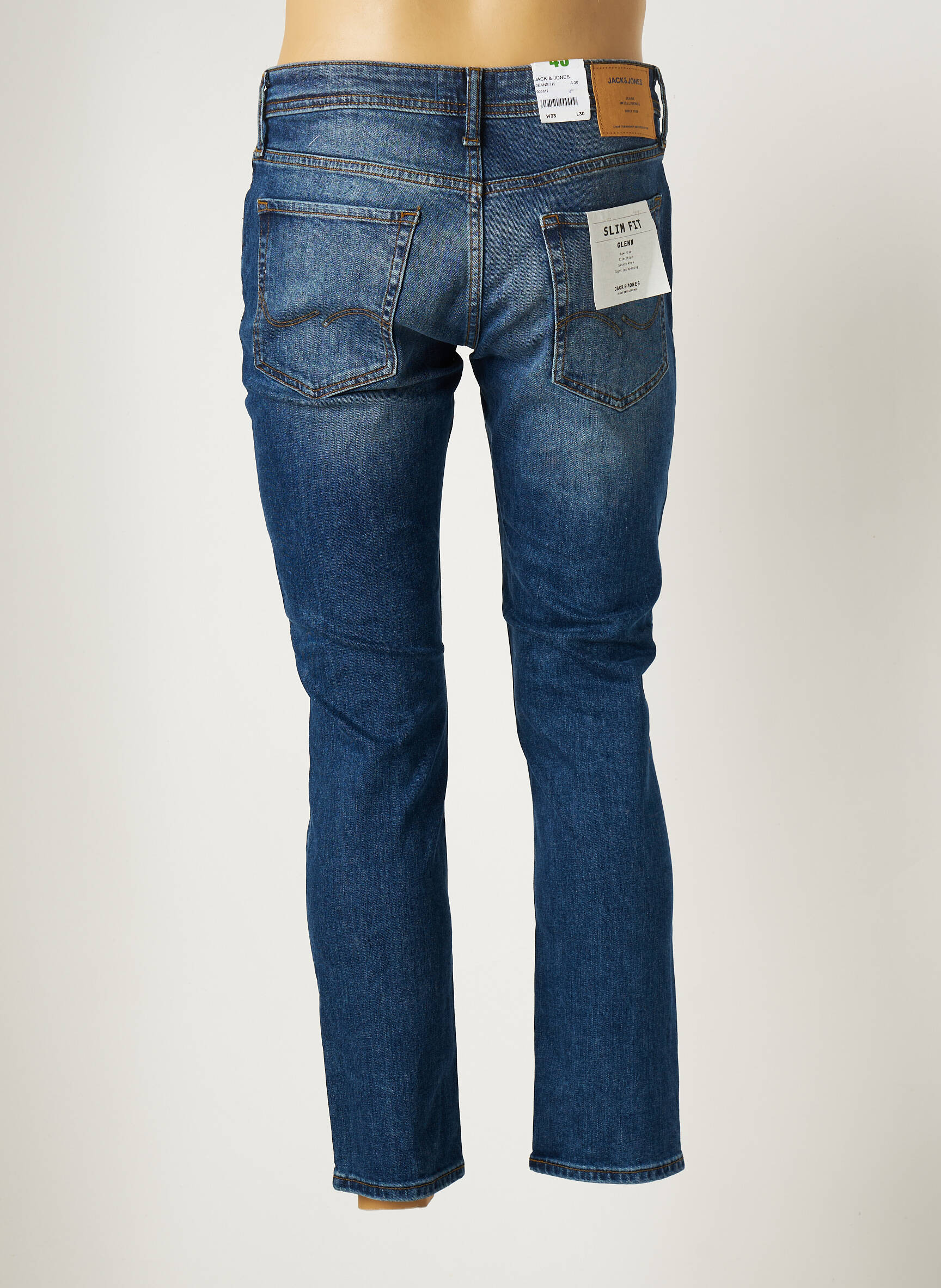 Lieknos džinsai lieknas normala dydis mėlyna JACK & JONES vyras