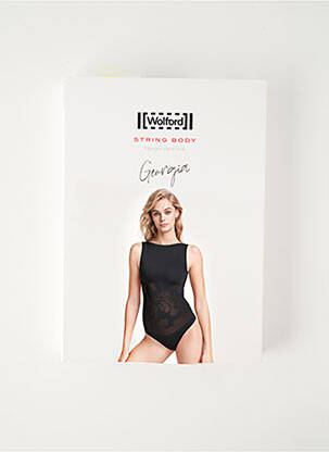 Kūno apatiniai be rėmo juodas WOLFORD moteris