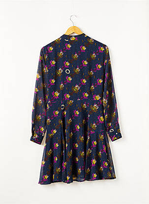 Pusilgių suknelė gėlių raštas ilgos rankovės mėlyna MAISON SCOTCH moteris
