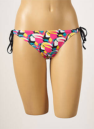 Maudymosi kelnaitės tiesioginis dažymas spausdinimas bikini rožinė CHERRY BEACH moteris