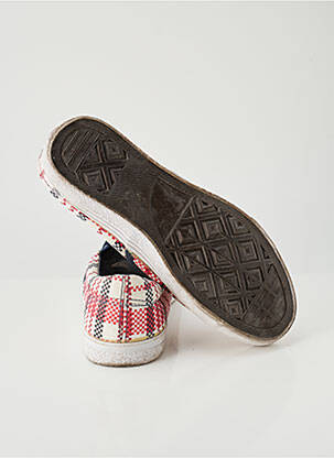 Slip-on batai apvalus mygtukas plokščias kulnas iki 3 cm raudona WOMEN ONLY moteris
