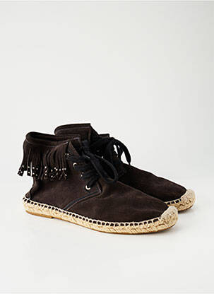 Espadrilės šnervių uždarymas plokščias kulnas iki 3 cm rudas ZARA moteris