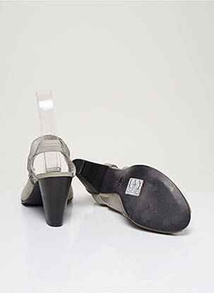 Sandalai/nu pėdos lygus medžiaga kulnas nuo 7 iki 9 cm pilka OXS moteris