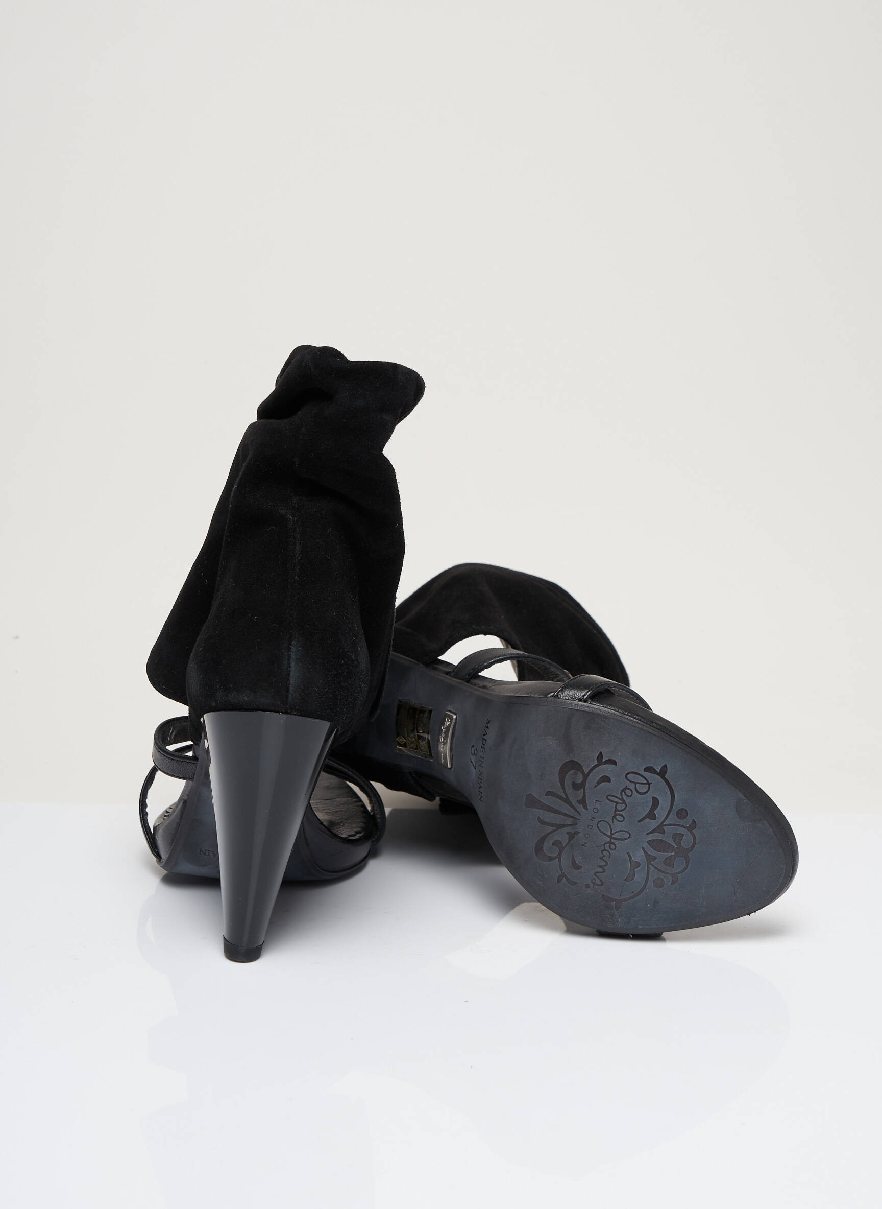 Sandalai/nu pėdos aukštas kulnas kulnas nuo 7 iki 9 cm juodas PEPE JEANS moteris