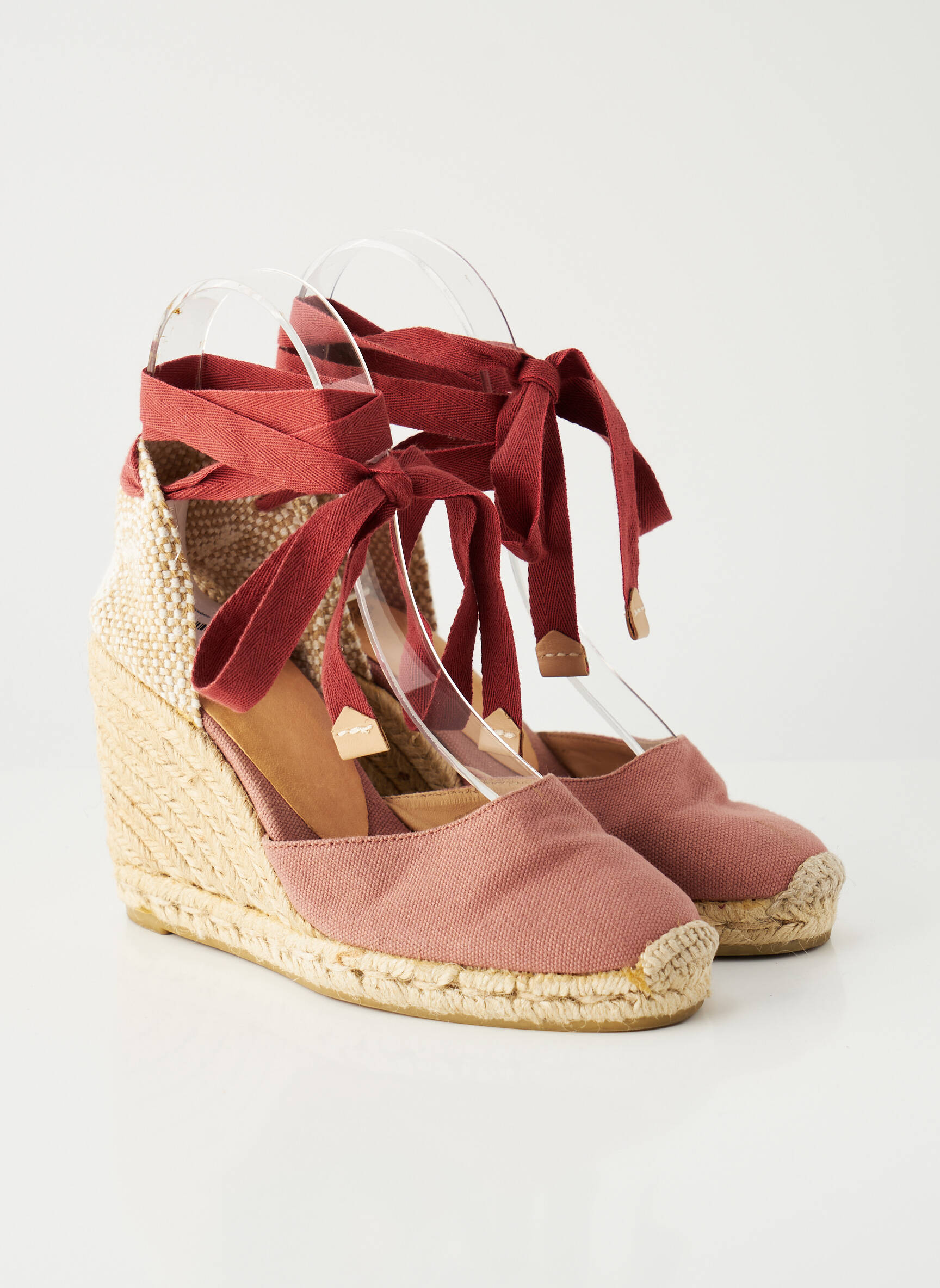 Espadrilės šnervių uždarymas kulnas nuo 7 iki 9 cm rožinė CASTANER moteris