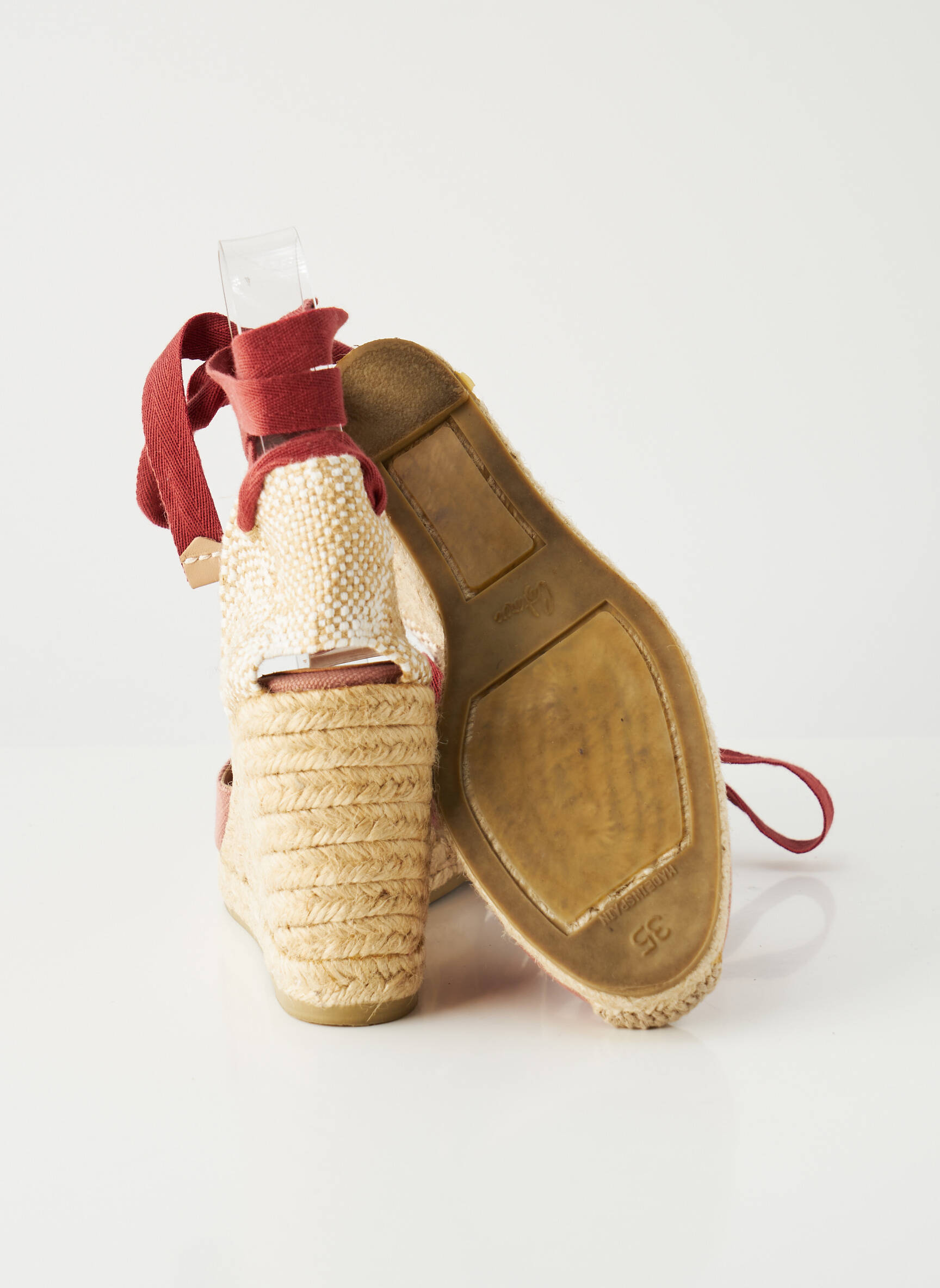 Espadrilės šnervių uždarymas kulnas nuo 7 iki 9 cm rožinė CASTANER moteris