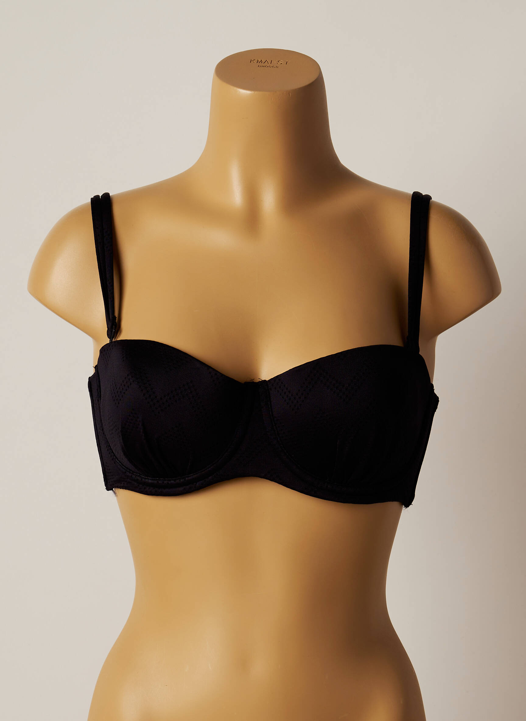 Maudymosi viršūnė tamprumas formuojantis liemenėlė su aukštu palaikymu juodas BELCOR moteris