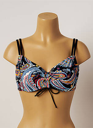 Maudymosi viršūnė tamprumas pilnas palaikantis liemenėlės viršus juodas BELCOR moteris