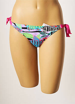 Maudymosi kelnaitės fantazijos raštas bikini violetinis CHERRY BEACH moteris