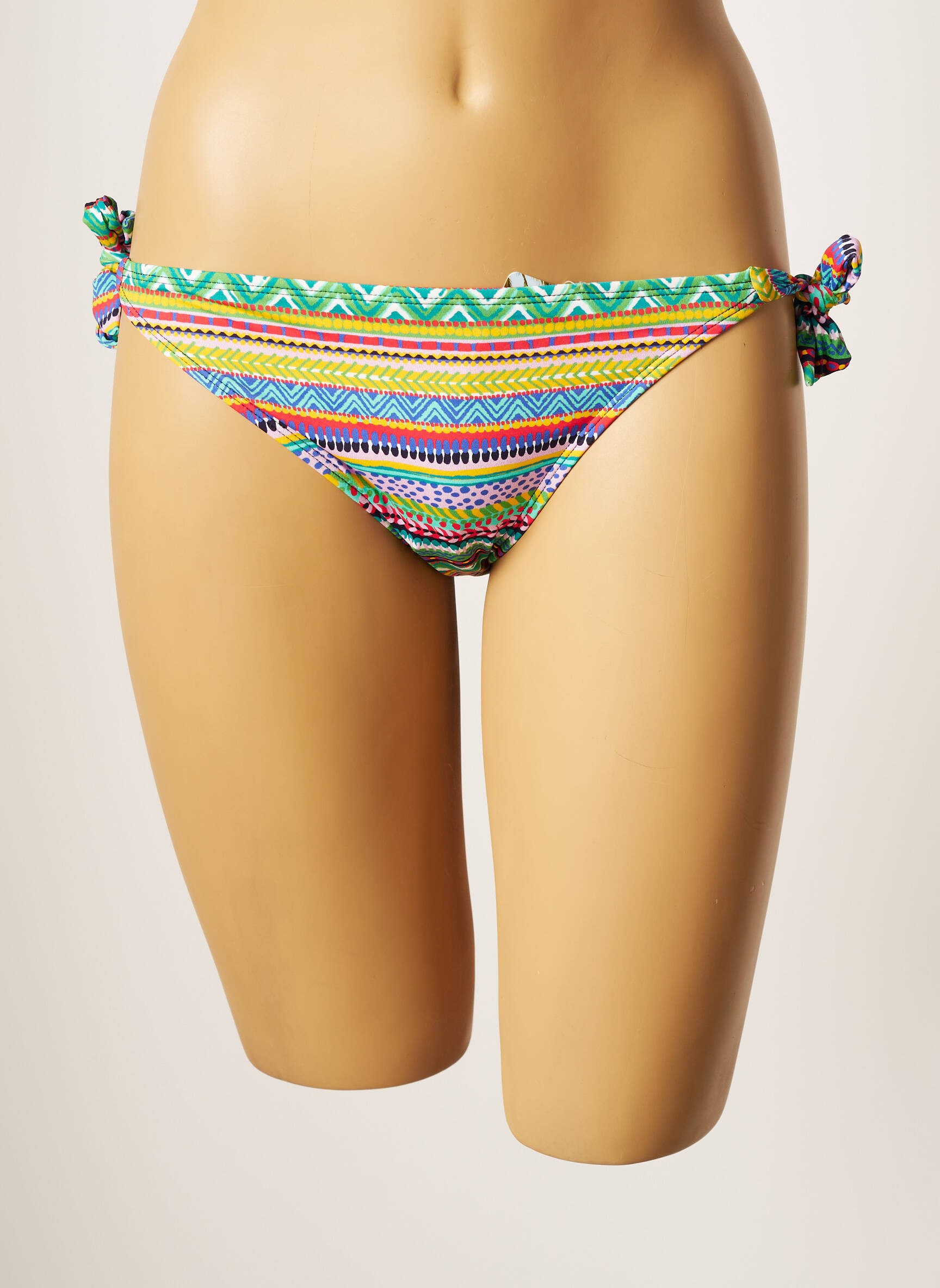 Maudymosi kelnaitės fantazijos raštas bikini žalias CHERRY BEACH moteris