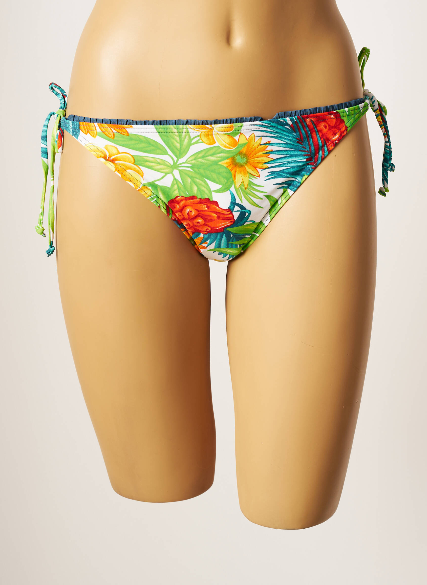 Maudymosi kelnaitės tamprumas bikini žalias CHERRY BEACH moteris