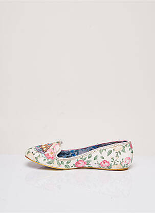 Balerinos amortizuojančios pado tipas plokščias kulnas iki 3 cm bežinis IRREGULAR CHOICE moteris