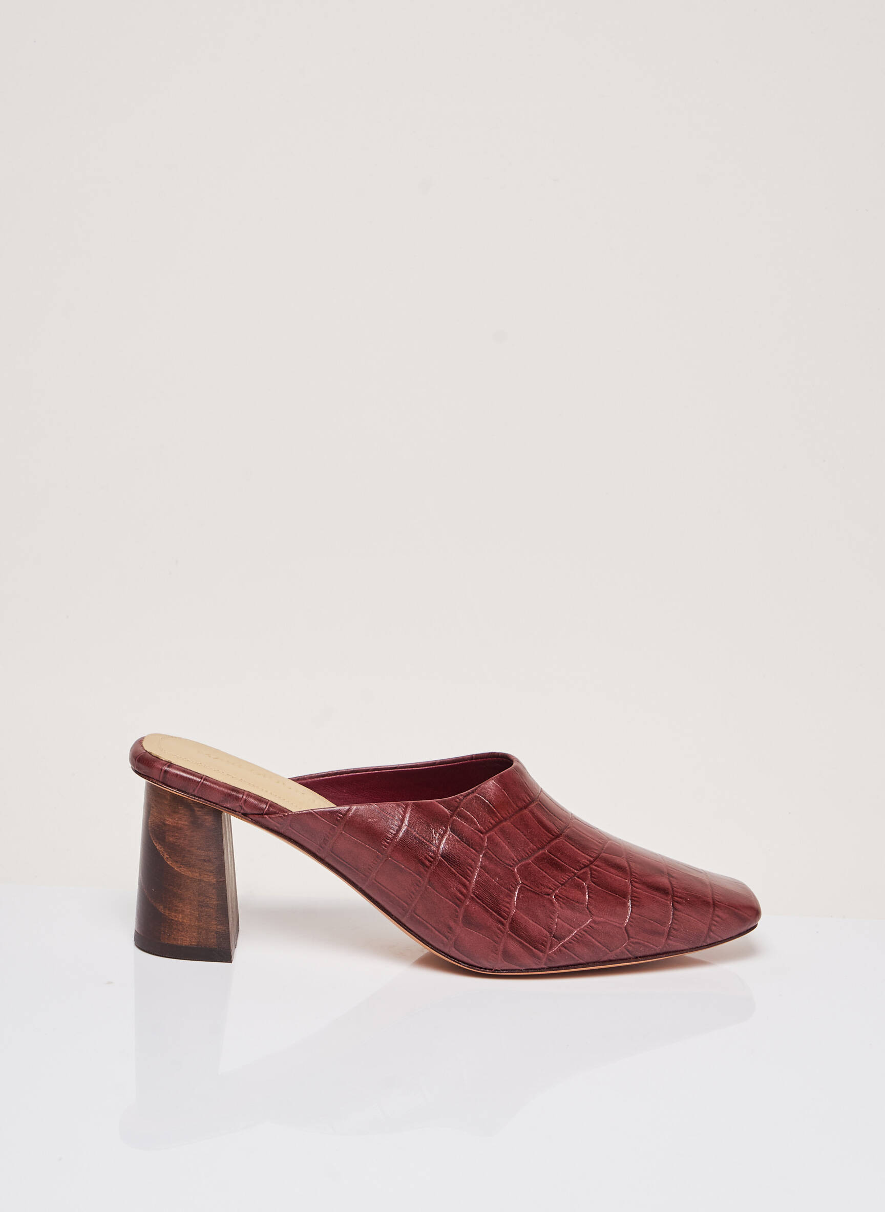Mule/sabotai amortizuojančios pado tipas kulnas nuo 4 iki 6 cm raudona MARI GIUDICELLI moteris