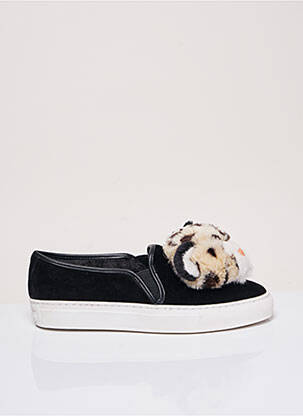 Slip-on batai nubuko audinys plokščias kulnas iki 3 cm juodas KATY PERRY moteris