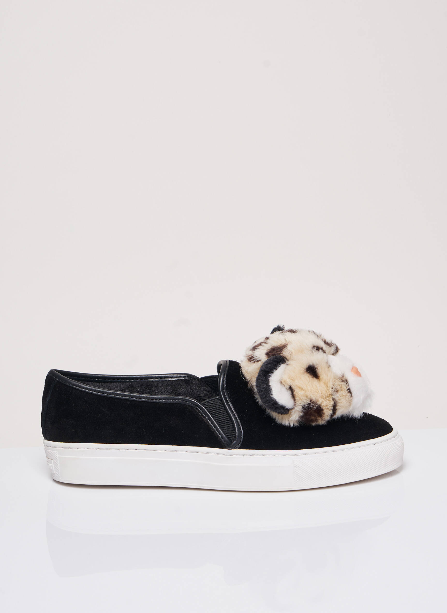 Slip-on batai nubuko audinys plokščias kulnas iki 3 cm juodas KATY PERRY moteris