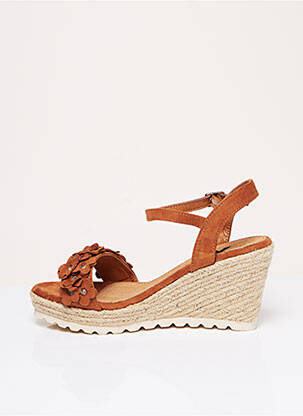 Espadrilės užsegimas kilpa(s) kulnas nuo 7 iki 9 cm rudas XTI moteris