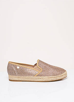 Espadrilės apvalus mygtukas plokščias kulnas iki 3 cm geltona XTI moteris