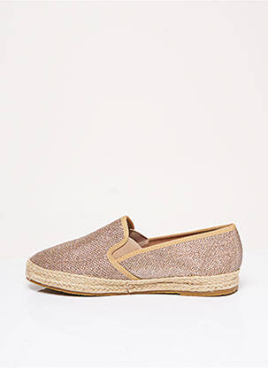 Espadrilės apvalus mygtukas plokščias kulnas iki 3 cm geltona XTI moteris