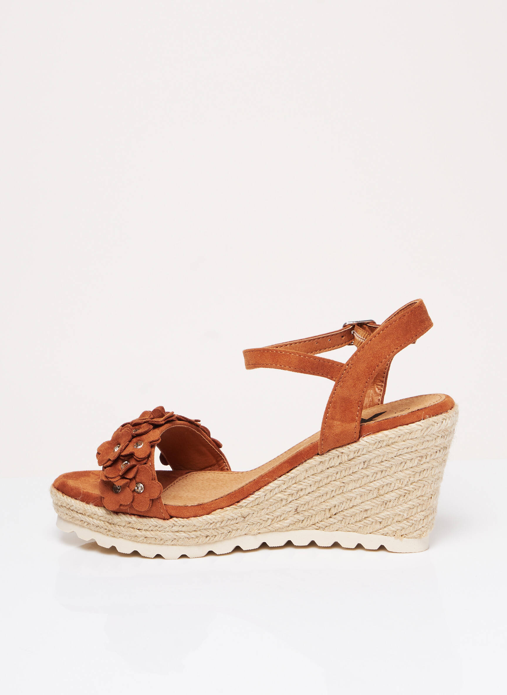 Espadrilės užsegimas kilpa(s) kulnas nuo 7 iki 9 cm rudas XTI moteris