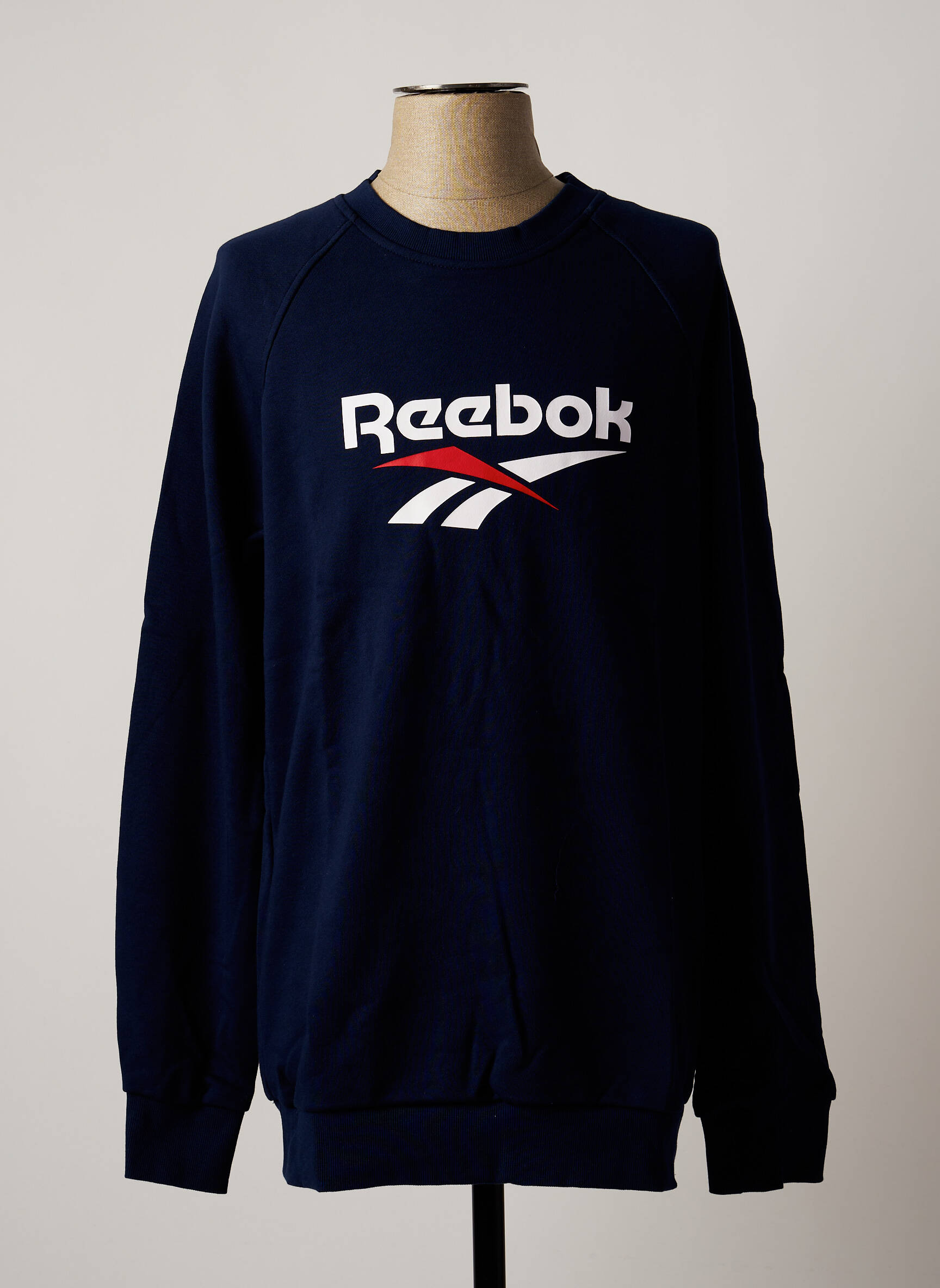 Mikroskopas bordo kraštų apdaila ilgos rankovės mėlyna REEBOK vyras